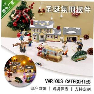 Doll Car Ornament Street decorations Christmas view House