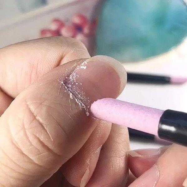 1pc/5pcs Nail File Cuticle Stone Pusher Nail Sanding Sticks