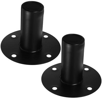 2 Pcs Speaker Base Desktop Stand Surround Sound Metal Tray