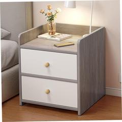 Mini Bedside Table Ultra Narrow Rounded Corner Locker