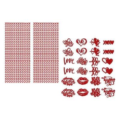 24x Valentines Day Paper Straws Drinking Straws for Family