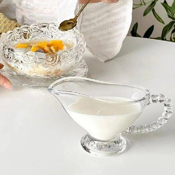 Espresso Glass Pot with Handle Glass Sauce Bowl Creative