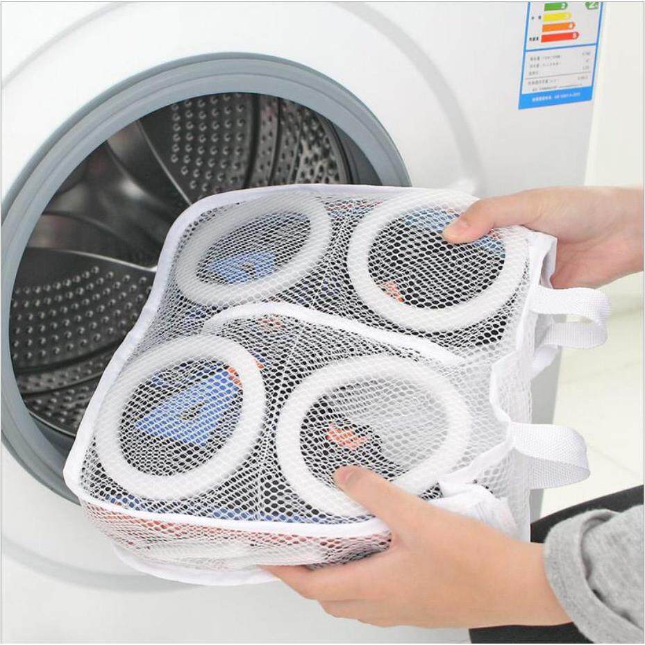 Mesh Net Pouch Washing Hanging Bag For Shoes Machine Cleanin