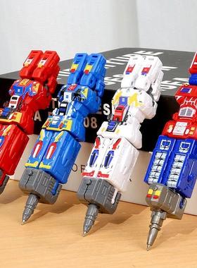 Transformation Robot Toy Deformable Ballpoint Pen Children T