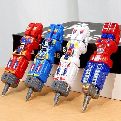 Transformation Robot Toy Deformable Ballpoint Pen Children T