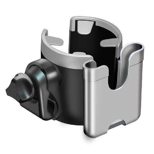 2 in 1 Stroller Cup Holder with Phone Holder Pram Cup
