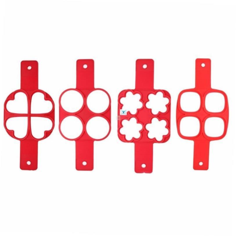 Nonstick Pancake Maker Egg Ring Maker 4 Holes Silicone Panca