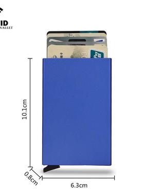 Business Bank Cardholder Aluminum Metal Card Pocket Case