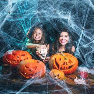 Decorations Super Artificial Web Stretch Spider Halloween