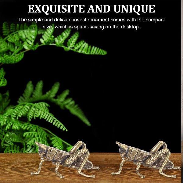 动物蟋蟀饰品黄铜园林雕塑茶