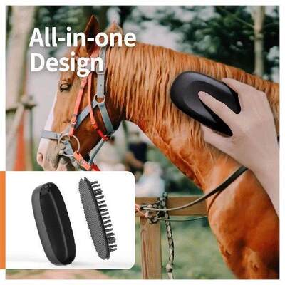 Equestrian Horse Cleaning Brush Cattle Massager Grooming