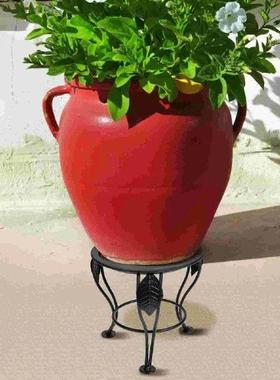 Holder Tripod Wrought Iron Flower Stand Pot Rack Plant Pots
