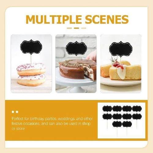 48 Pcs Label Insert Buffet Food Labels Cupcake Toppers Tags