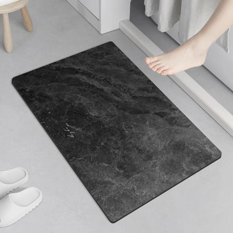 Non-slip Bath Mat Super Absorbent Bathroom Diatomite Mat Bat