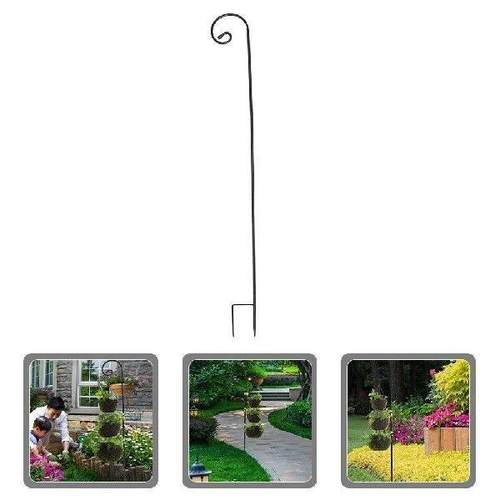 Anti Rust Shepherd Hooks Iron Garden Ground Lamp Hanging