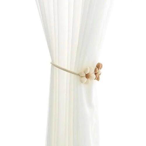 2PCS Ornament Curtain Holder Flower Curtain Tieback Cute