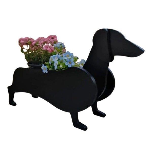 Dachshund Dog Planter Plant Pot Doggy Shape Flower Pot