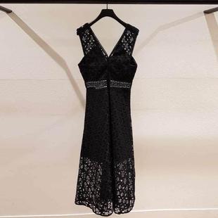 Summer Slim Crochet Spring Lady Dress and Mesh Sleeveless