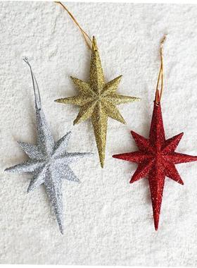 圣诞Christmas tree decorations Explosion Star Octagonal Star