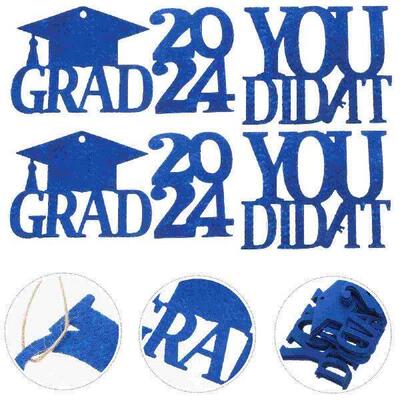 18 Pcs Graduation Vase Hanging Card Labels Decoration Party