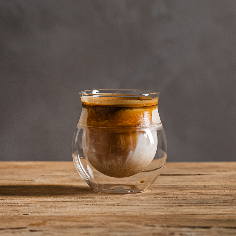 透明dirty咖啡杯双层隔热高硼硅玻璃杯耐高温无铅杯子品鉴闻香杯