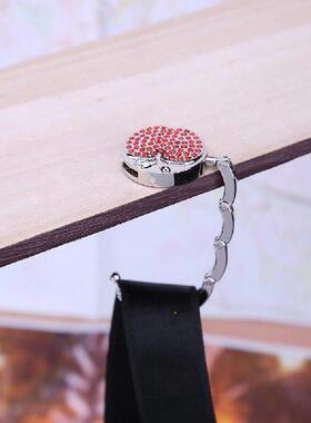 Diamond Purse Handbag Hanger Hook Holder Bag Folding Table