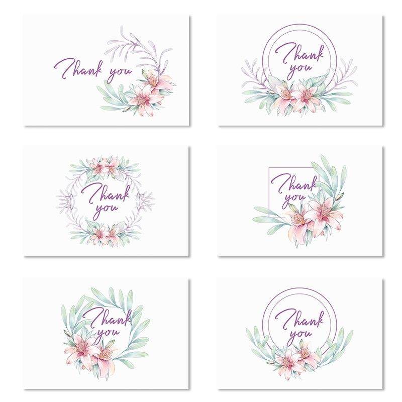 thank you card pack空白小清新感谢卡 small thankyou cards卡片