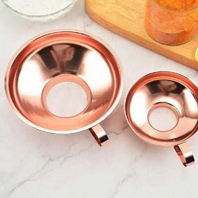 Rose Gold Canning Funnel Wide Mouth Funnel Stainless