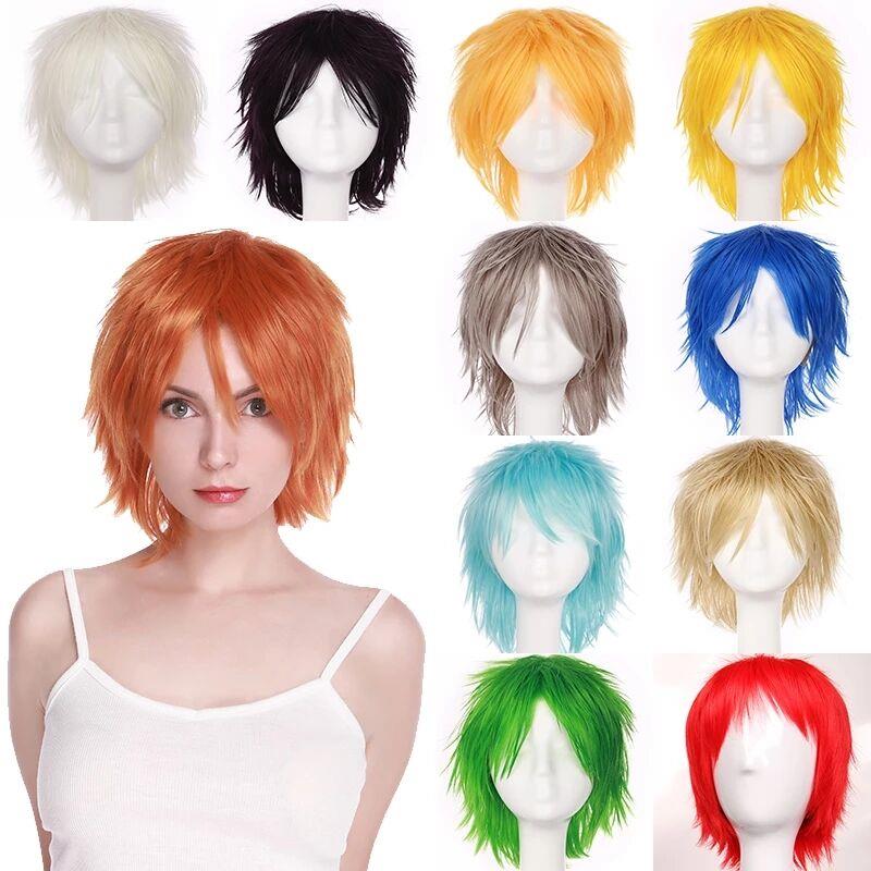 BENIHAIR Synthetic Wig Cosplay Wig White Red Green Blue Pink