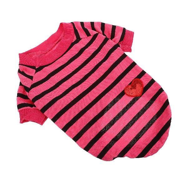 1 Pcs Fashionable Breathable Dog Shirt Cotton Striped