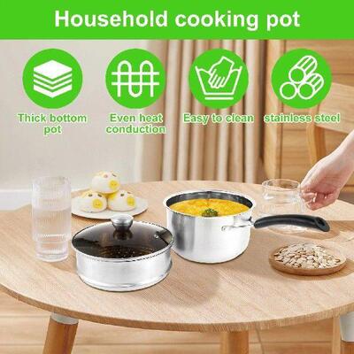 Corrosion-Resistant Stainless Steel Saucepan Multipurpose