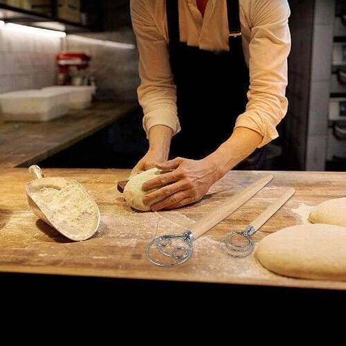 AB39-Danish Dough Whisk Bread Mixer And Egg Beater, Kitchen