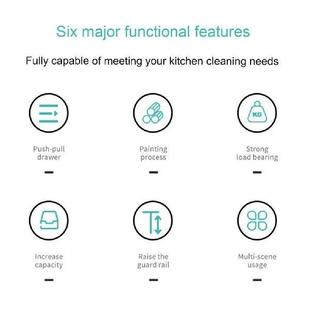 Pull-out Cabinet Tray Carbon Steel under Sink Organizer