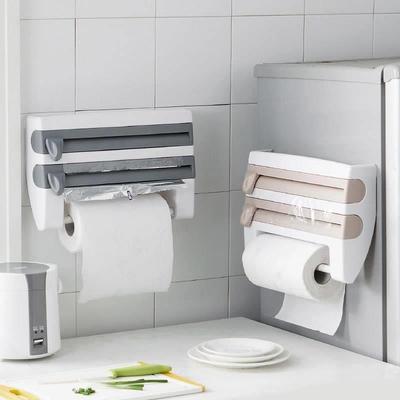 Kitchen Cling Film Storage Rack Paper Towel Holder Rack Wall