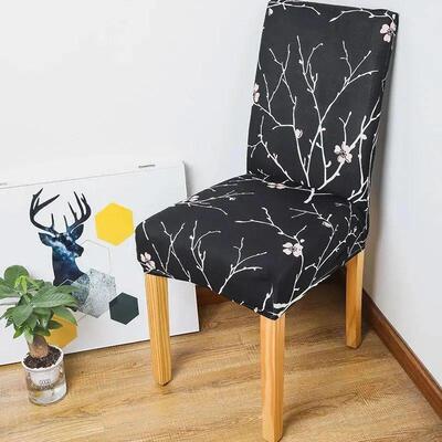 1pcs High Elasticity Chair Cover, One Size, Polyester/spande