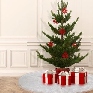 decoration Long Plush Christmas Tree skirt xmas Skirt tree