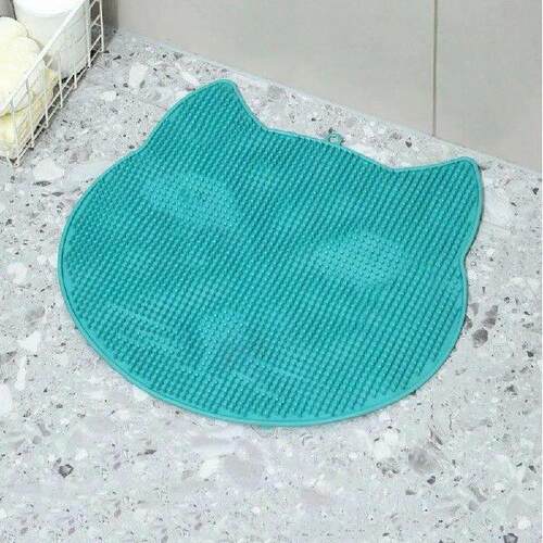 Cat Shaped Bathroom Non Slip Pad Cartoon Soft Massage Pad