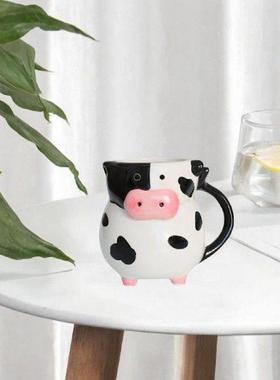 Ceramic Cow Mug Multipurpose Professional Stable Breakfast