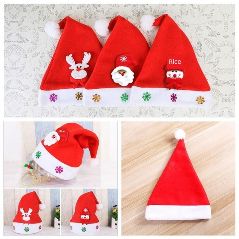 Christmas decorations, adult childrens hat party party supp