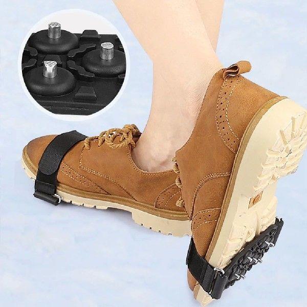 7 Teeth Snow Ice Claws Adjustable Walking Cleat Ice
