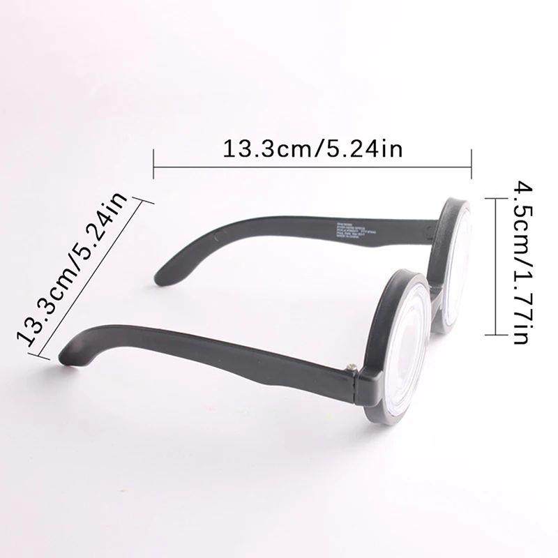 1Pc Round Shape Glasses Funny Halloween Eyewear Cosplay