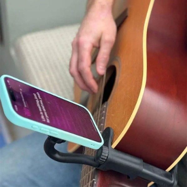 Magnetic Guitar Phone Holder Adjustable Guitar Phone Mount