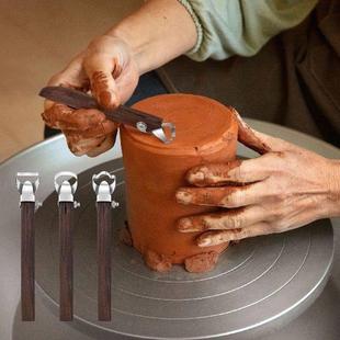 Making Handle Tools Clay Cup 4Pcs Teapot Pottery