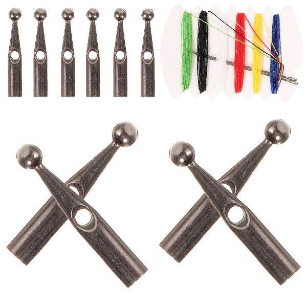 10 Pcs Foldable Umbrella Tail Beads Long Handle Repair