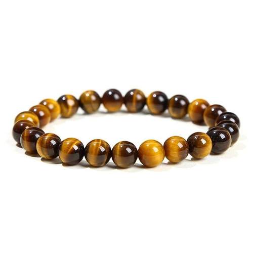 Natural Stone Beads Bracelet Amethyst Tiger Eye Crystal Quar
