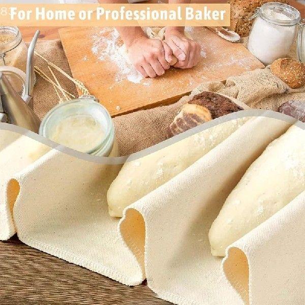 3PCS Loaf Ciabatta Couche And Proofing Cloth Cotton Fabric