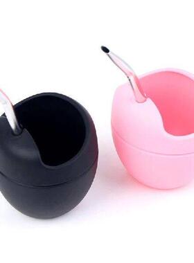 5oz Silicone Bombillas Yerba Mate Cup Set Tea Cup With