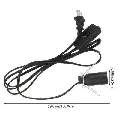 2 Pcs Crystal E12 Wire Light Socket Cord Copper Replacement