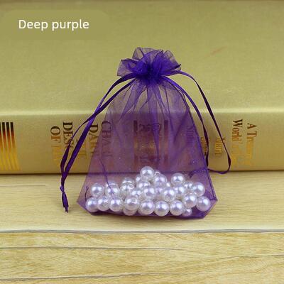 Small net bag small gift bag drawstring mouth gauze bag plai