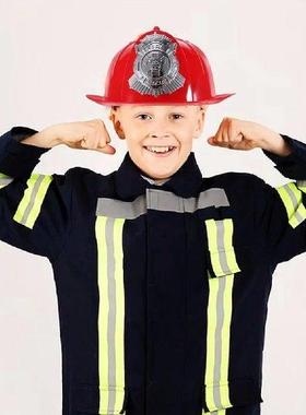 2 Pcs Realistic Firefighter Hat Children Fireman Costume
